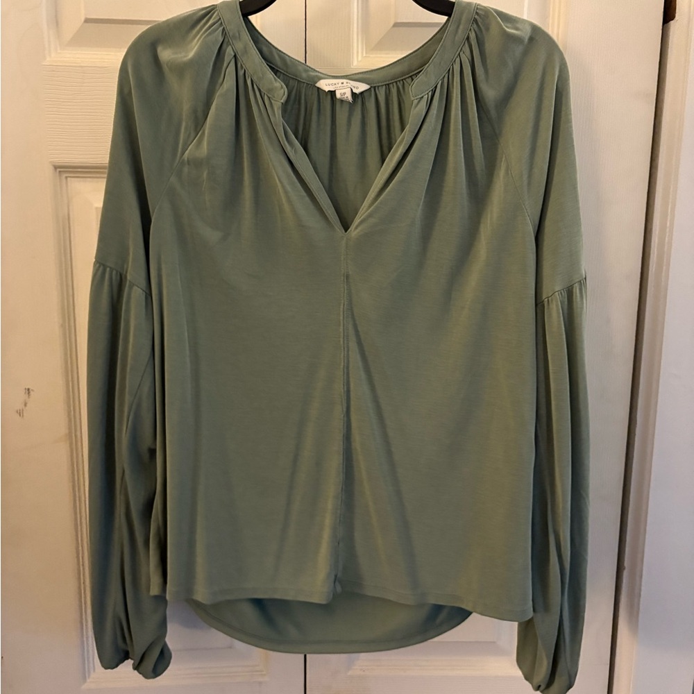 Lucky Brand Sage Green Blouse